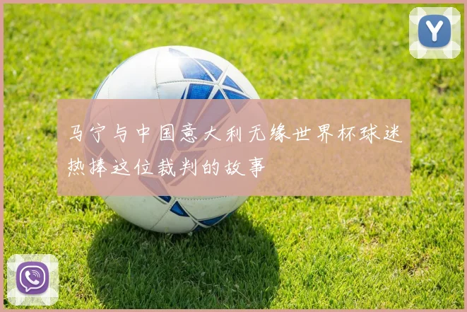 马宁与中国意大利无缘世界杯球迷热捧这位裁判的故事